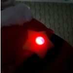 Világító, zenélő, csillagfényes kivetítős plüss Star Belly Mikulás 