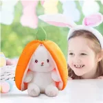 30cm-es plüss sárgarépa nyuszi, nyúl répában 