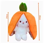 30cm-es plüss sárgarépa nyuszi, nyúl répában 