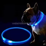 USB töltős ,méretre vágható, világító nyakörv , LED-es 40cm-es