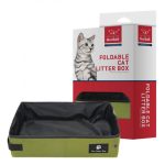 Hordozható, összehajtható, vízálló alomtálca 