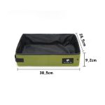 Hordozható, összehajtható, vízálló alomtálca 