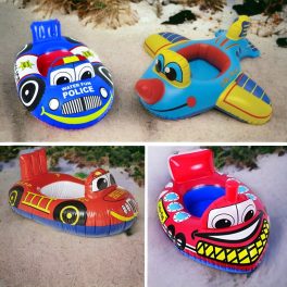   Felfújható, beülős rendőr, tűzoltó, repülő, vonat  úszógumik 