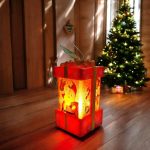 Karácsonyi mintás szalagos LED lámpások 