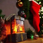 Karácsonyi mintás szalagos LED lámpások 