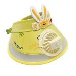 Gyerek napellenző sapka 3 fokozatú ventilátorral, USB újratölthető