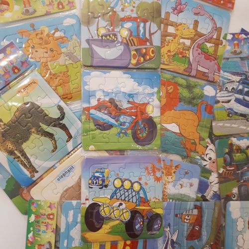 Puzzle kicsiknek 3 részes leporello  12-16-20db 