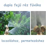 Kis szórófej, réz locsoló fúvóka, egyes és dupla fej