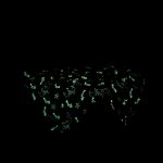 Sellő mintás sötétben világító puha plüss takaró, pléd 100x150cm