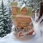 3D karácsonyi , mikulás puzzle, térbeli 