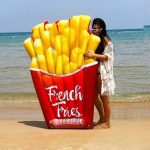 Intex felfújható, óriás  sültkrumpli matrac 175x132cm 