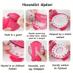 Hajdíszítő szett strasszkövekkel, gyémántokkal, cipőre, ruhára, Bling 180db-os 