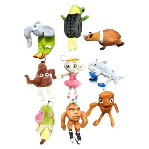 Italian brainrot plüss kulcstartó, táskadísz