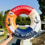 Dupla kamrás, kapaszkodós, háttámlás, óriás úszógumi, csúszógumi, 120 cm