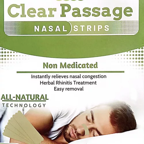 Clear Passage horkolás elleni, légzéskönnyítő orrtapasz, 8 db