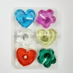 Úszógyertya szett, színes 6db-os
