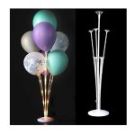 LED-es, világító lufi tartó állvány 70cm, 7db-os 