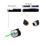 Lézer toll, 8db cserélhető fejjel, zöld lézermutató, pointer