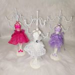 Dekoratív ékszertartó állvány, bábu, hölgy. Mannequin 