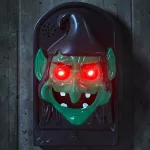 Halloween kobold ajtócsengő-Ijesztő, világító szemekkel, rémisztő hangokkal
