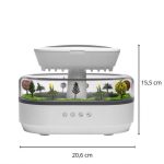 Ultrahangos esőcsepp szimuláló diffúzor fehér zajjal