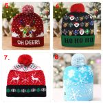 Világító karácsonyi sapka, csúnya sapka 