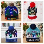 Világító karácsonyi sapka, csúnya sapka 