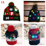 Világító karácsonyi sapka, csúnya sapka 