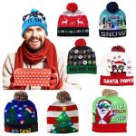 Világító karácsonyi sapka, csúnya sapka 