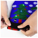 Világító karácsonyi sapka, csúnya sapka 