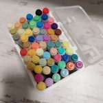 60db-os vékony Akril filc készlet, kőre, textilre, fára, üvegre