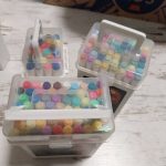 60db-os vékony Akril filc készlet, kőre, textilre, fára, üvegre