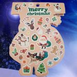 Karácsonyi és Mikulás matricák albumban, több lapos füzet