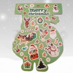 Karácsonyi és Mikulás matricák albumban, több lapos füzet