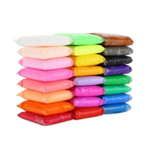 Levegőn száradó, intelligens gyurma szett, 24 szín/ csomag 