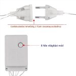 Karácsonyi jégcsap fényfüzér 5 méteres