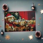 Karácsonyi mintás lábtörlő, fürdőszoba szőnyeg 80X50 cm