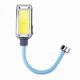 Mágneses, újratölthető, flexibilis szárú COB LED munkalámpa, reflektor 