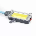 Mágneses, újratölthető, flexibilis szárú COB LED munkalámpa, reflektor 