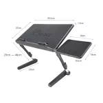 AirSpace laptoptartó, beépített ventilátorral, állítható, összecsukható ágyasztal