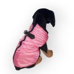 Vékonyan bélelt kutyakabát hámmal