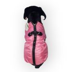 Vékonyan bélelt kutyakabát hámmal