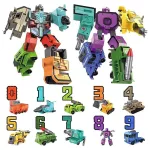 5 in 1 Transformer, számokból átalakuló Digital Robot építő játék  5 db