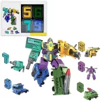 5 in 1 Transformer, számokból átalakuló Digital Robot építő játék  5 db