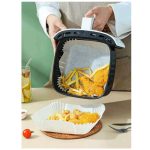 Szögletes Air Fryer , sütőpapír, meleglevegős fritőzhöz, sütéshez