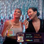 Mini karaoke szett, RGB hordozható Bluetooth hangszóró, 2 mikrofonnal