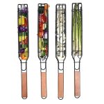 Saslik sütő kosár, zárható grillező rács