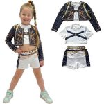 K-Pop Rumi színpadi fellépő jelmez hajfonattal 