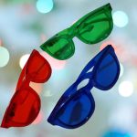 Óriás party napszemüveg LED-es világítással