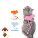 Macska hám, kutyahám  pórázzal, angyalszárnyakkal 